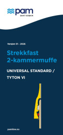 Strekkfast 2-kammermuffe type Universal Standard / Tyton Vi Strekkfast 2-kammermuffe type Universal Standard / Tyton Vi