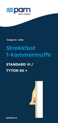 Strekkfast 1-kammer muffe type Standard Vi /Tyton Sit+